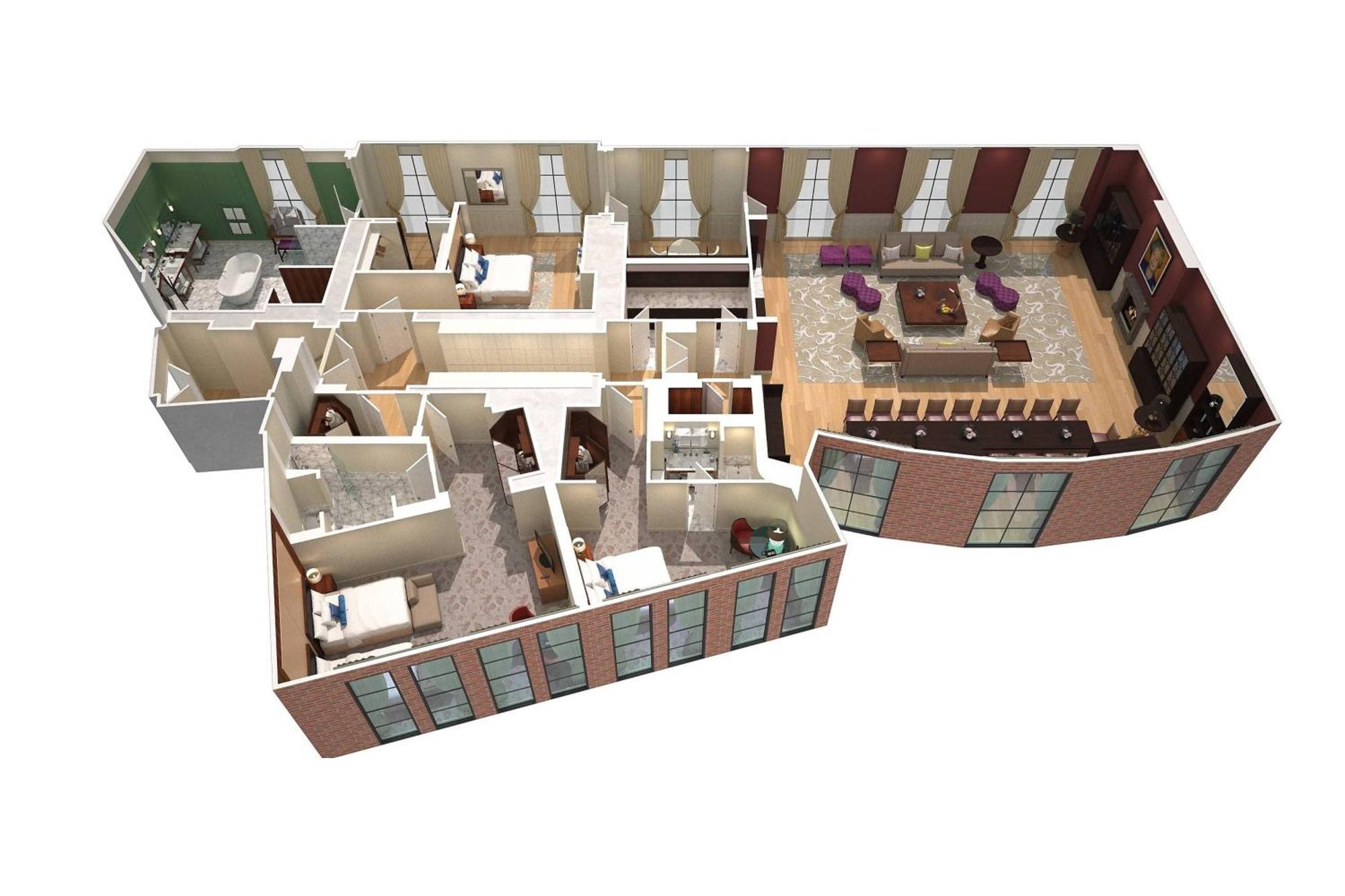 St. Pancras Renaissance Hotel לונדון מראה חיצוני תמונה 3D floor plan