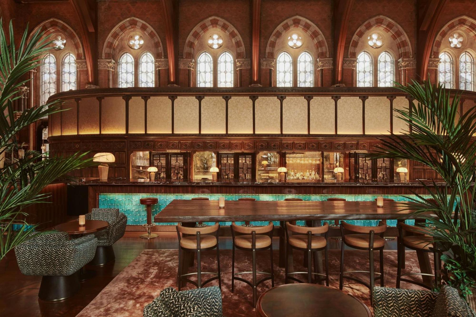 St. Pancras Renaissance Hotel לונדון מראה חיצוני תמונה The interior of the bar
